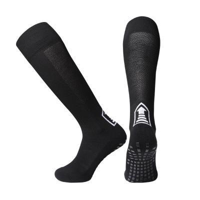 China Breathable professional Anti slip training practical football socks long for sale