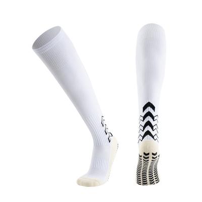 China Breathable Football socks anti slip for men and womaen wave long tube towel bottom training socks for sale