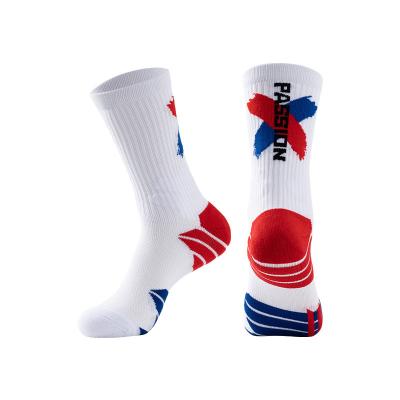 China Breathable Professional basketball socks men towel-bottom high-top sports socks thicken running socks manufacturers for sale