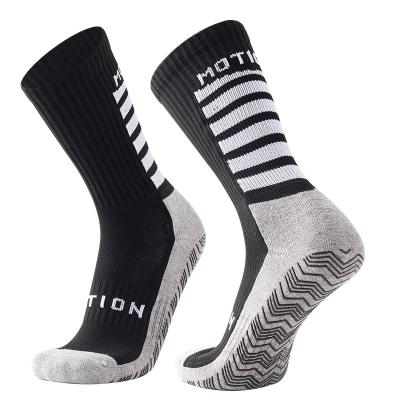 China Breathable Football socks, men's training glue, anti slip sports socks, thickened towel bottom, medium tube socks, student basketball socks for sale