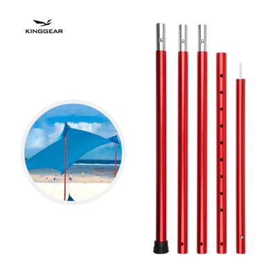 Cina KingGear OEM Custom Outdoor Telescopic Adjustable Aluminum 6063 Tarp Pole Camping Tent Poles in vendita