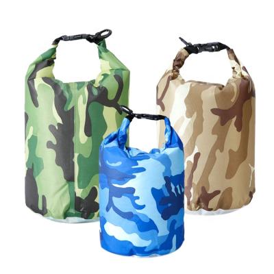 Cina Custom Printing Multi Size Traveling Lightweight Outdoor Camouflage color 190T Polyester PVC 0.23mm Dry Bag in vendita