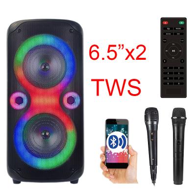 China Professional Loud Video Call Sound Box 300W bluetooth Speaker Home DJ Party Outdoor Wireless Speaker With Wireless Microphone for sale