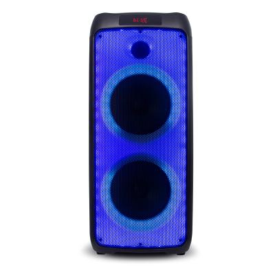 China 2021 New Arrival Visual Call Flame Light 100W Live Outdoor Portable Boombox Wireless MIC Partybox DJ Music Party Speaker Karaoke Speakers for sale