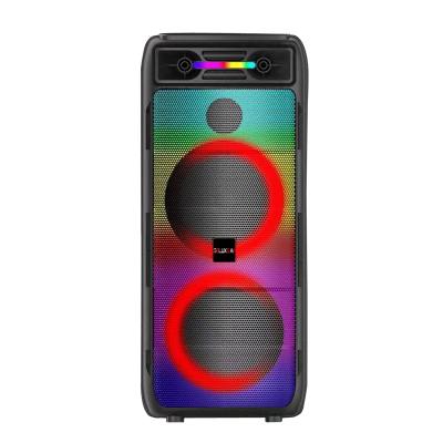 China Blue-tooth Visual Portable Flame Led Speaker Light Effects Call Party Speaker DJ Loudspeaker Wireless Karaoke Party Box for sale