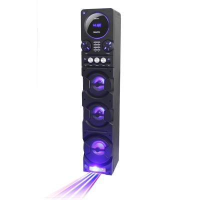 China AUX, Usb, Audio Line, Bluetooth 2021 Best Selling Video Call Tower Speaker With Laser Light for sale