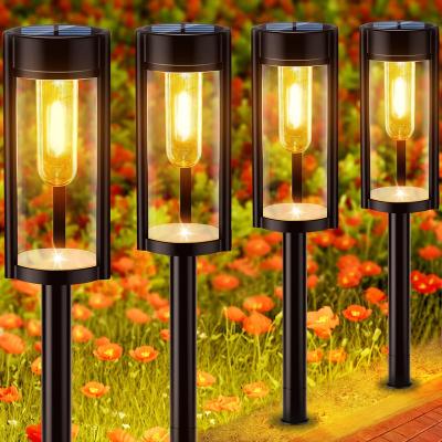 China Waterproof Outdoor Solar Garden LED Lamp Lighting Decoration Cavity Out Flower Landscape Lights Garden Ground Lawn Solar Pathway for sale