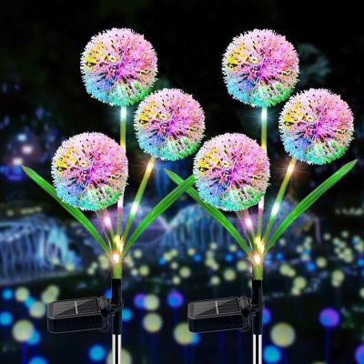 China Garden Lights IP65 Outdoor Solar Waterproof Dandelion Flower Lamp Garden Decoration Lighting Lawn Yard Parks Wedding Holiday New for sale