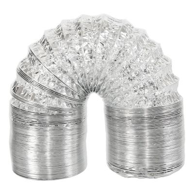 China Modern Single Layer Aluminum Foil Hose Flexible HVAC Duct Pipe Air Congditioning Ventilation Pedestal 100mm/10m for sale