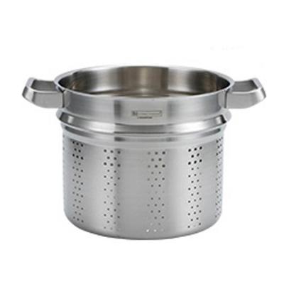 China Sustainable Large Capacity Colander Corrosion Resistance Stainless Steel Universal Deep Food Steamer for sale