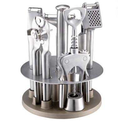 China Viable Hot Sale 304 SUS304 Stainless Steel Corkscrew Opener /can Opener /can Clip /potato Peeler Garlic Press Winged Kitchen Utensils for sale