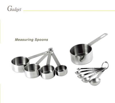 China Sustainable Kitchen Gadgets Stainless Steel Measuring Cups And Spoons Set Cooking Tools for sale