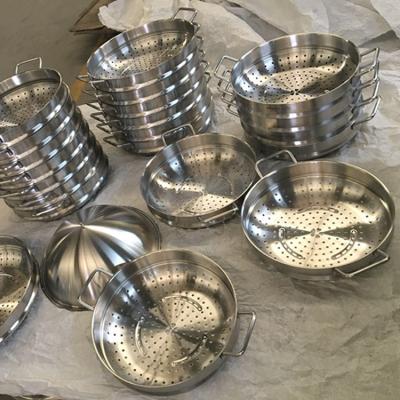 China Durable Encapsulated Stainless Steel Casserole 3/4PCS Spaghetti Casserole Set Dutch Pasta Pot Oven With Steamer Instert for sale