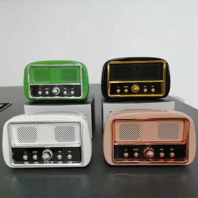 China 2022 Hot-selling Mini Phone Function Hong Kong Style Wireless Speaker Retro Multifunction Wireless Speaker Gift FM Radio Bluetooth Style Creative Speaker for sale