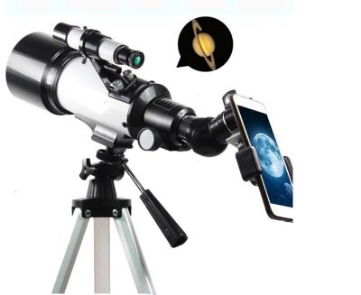 China 70400 Professional Powerful Astronomical Telescope 70mm Refractor Astronomical Telescope with Tripod and Finder Scope Portable 70400 Telescope for Kids Beginners for sale