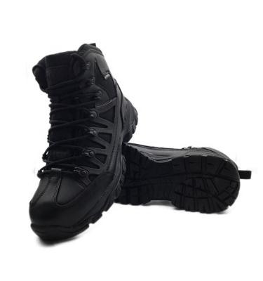 China Police Men's Black Waterproof Winter Outsole Policemen Rubber Boots for sale