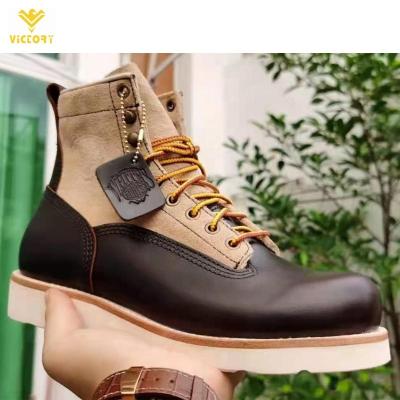 China Victory Design Fashion Durable Stylish Shoes For Men Cool Comfortable Black Leather Boots for sale