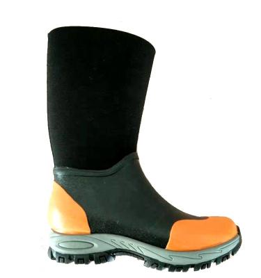 China Rubber half calf rubber boots in special colored rubber shoes for winter for sale