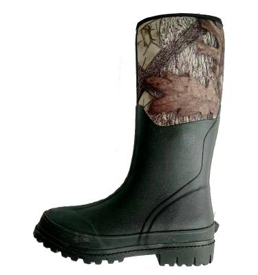 China Rubber factory directly sell neoprene lining rubber boots in the rain for sale