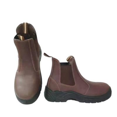 China Genuine Leather Steel Toe Boots Safety Shoes From Toe Industrial Construction Work Cheap for sale