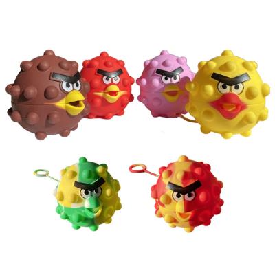 China Relieve stress amazon hot sell squeeze popit popper toy 3D squeeeze toy for kids and adults silicone fidgety person toys stress relieve for sale