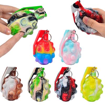 China Relieve stress silicone fidgety person compression 3D pomegranate toy snap ball sensory fidgety toys stress to relieve noise fidgety person push bubble toy for sale