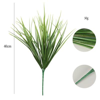 China Hot Selling Artificial Plastic Home Office Decoration Faux Greenery Wheat Grass Bouquet For Indoor Garden Decoration Plastic Faux Shrubs Stems Plants for sale