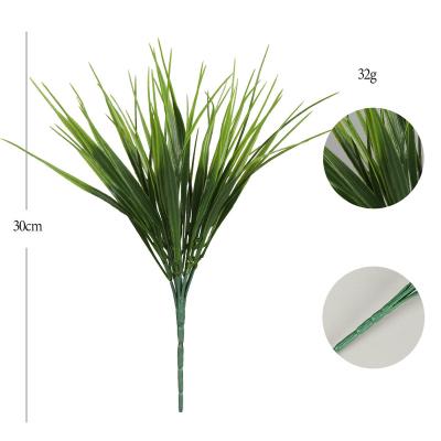 China Home Office Office Decoration Factory Wholesale Plastic Plants Artificial Grass Wheat Bouquet Artificial Flower Leaves Bouquets For Indoor Garden Decor for sale