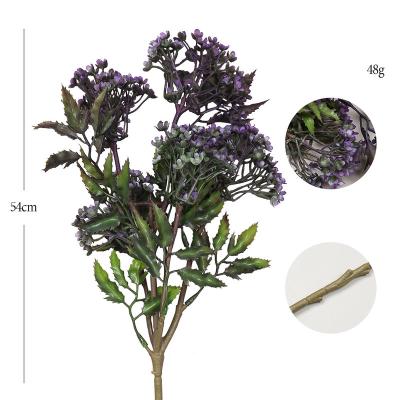 China Hot Sale Amazon Home Office Decoration Artificial Flower Bouquet For Garden Outdoor Decoration Artificial Flowers Hydrangeas Plants Plastic Bouquet for sale