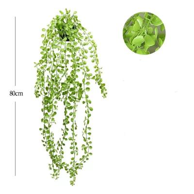 China Home Office Decoration High Quality Artificial Hanging Plants With Potted Faux Plants Greenery For Office Interior Decoration Plastic Hanging Plant for sale