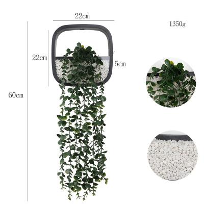 China Wholesale Home Office Decoration Potted Plants Artificial Hanging Vine Vine Vine In Pots Decor Bonsai Small Home Indoor Artificial Plants Wall Hanging for sale