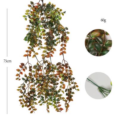 China Home Office Decoration Factory Direct Selling Fake Greenery Vine Office Hanging Artificial Leaves For Plastic Hanging Rattan Wedding Home Decor Plants for sale