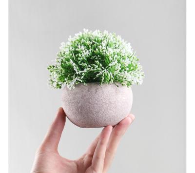 China High Quality Mini Green Bonsai Home Office Decoration Around Small Artificial Potted Plant For Office Desk Artificial Plants Potted Around Green Plant for sale