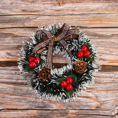 China Mini Chirstmas Decor Artificial Christmas Wreath Decorations For Home Front Door Decor Wreath Making Supplies Christmas Wreath for sale