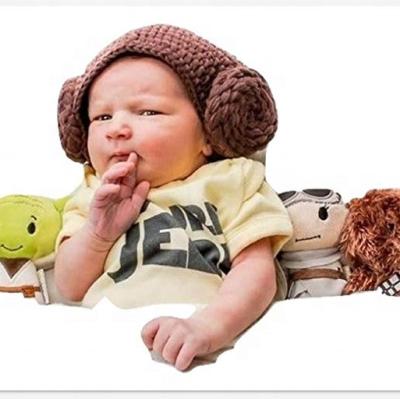 China JOINT Beanie Princess Leia New Year handmade crochet hat photo props GIFT for sale