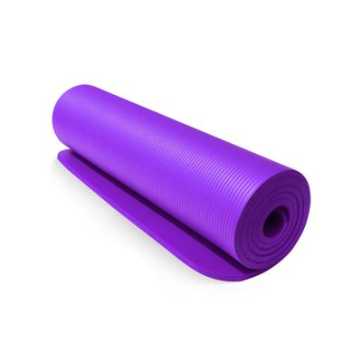 China Gym Exercise New Arrival Thicken 15mm Yoga Mat NBR High Density Non-Slip Yoga Mat Manufacturer for sale