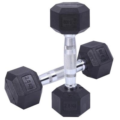 China Best Selling Durable Black Rubber Coated Dumbbells High Quality Adjustable Cast Iron Dumbbells Dumbbells for sale