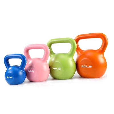 China New Style Durable Plastic Cement Adjustable Kettlebell Eco-friendly 5lb 10lb 15lb 20lb Kettlebell Set For Man Woman for sale