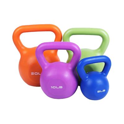 China Durable Hot Selling Training Competition Kettlebell PE Cover Adjustable Kettlebell Sand Filled Resistance Kettlebell for sale