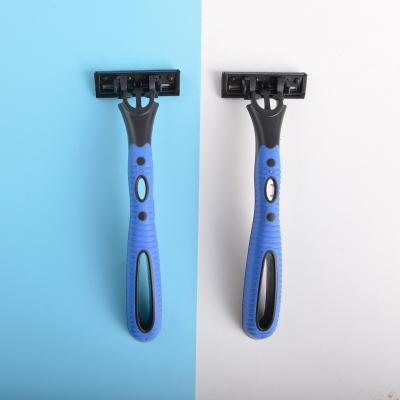 China Triple Blade Max Disposable Shaving Razor Eco Friendly Men Safety Triple Blade Razor for sale