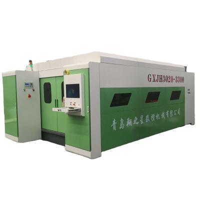 China Laser CUTTING Reciprocated Workbench Fiber Laser Cutting Machine GXJH4020-3000 for sale