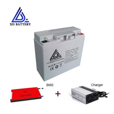 China Hot selling UPS lithium Ion Batteries sealed lipo golf battery 12v 20ah lithium with bms and charger for sale