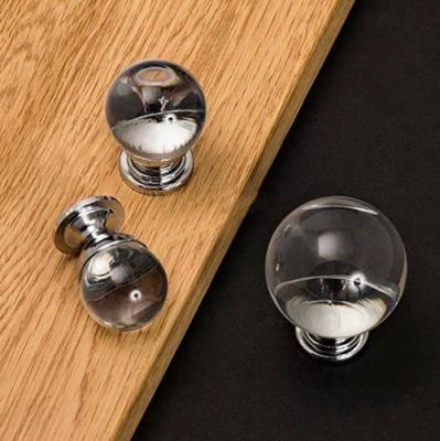 China Different size fashionable crystal ball door handle for sale