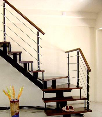 China Staircase wood steel baluster/handrail for sale