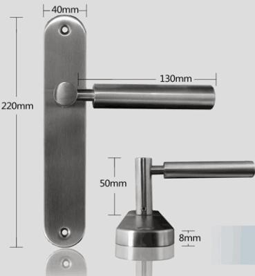 Chine Poignées de porte ovales d'acier inoxydable/poignées de porte de levier acier inoxydable à vendre