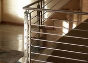 China 304 , 316 Stainless Steel Handrails / Custom Stainless Steel Wire Staircase for sale