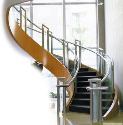 China Balcony Stainless Steel Handrails Glass Balustrade , Stainless Steel Deck Railing for sale