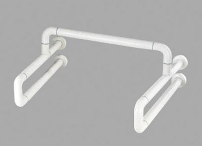 China OEM / ODM Handicap Toilet Grab Bars White Safety Frame Handrails For Toilet for sale