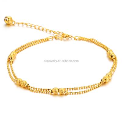 China Silver 18K Gold Plated Silver Anklet Bracelet Women for sale