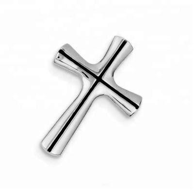 China 316 Stainless Steel Men's Black Cross Brooch for sale